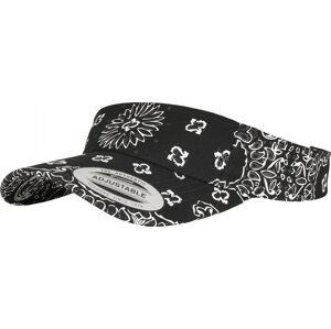 Prohnutý kšilt Flexfit s bandana vzorem a gumovým páskem Barva: Black, Velikost: univerzální