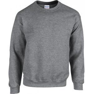 Pevná směsová mikina Gildan přes hlavu 50% bavlna, 50% polyester Barva: šedá grafitová melír, Velikost: L G18000