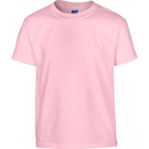 Dětské tričko z těžké prémiové bavlny Gildan 185 g/m Barva: růžová světlá, Velikost: M (170) G5000K