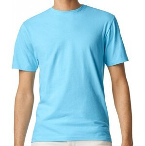 Měkčené tričko Gildan SoftStyle s krátkým rukávem 150g/m Barva: modrá nebeská, Velikost: L G64000