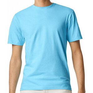 Měkčené tričko Gildan SoftStyle s krátkým rukávem 150g/m Barva: modrá nebeská, Velikost: M G64000