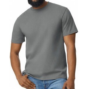 Gildan Pánské triko Softstyle® Midweight s vysokou hustotou stehu Barva: šedá grafitová melír, Velikost: XXL