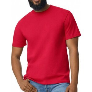 Gildan Pánské triko Softstyle® Midweight s vysokou hustotou stehu Barva: Červená, Velikost: S