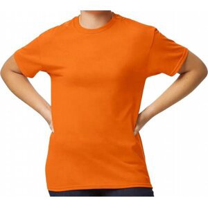 Rychleschnoucí pánské tričko Gildan DryBlend 50 % bavlna Barva: oranžová výstražná, Velikost: 3XL G8000