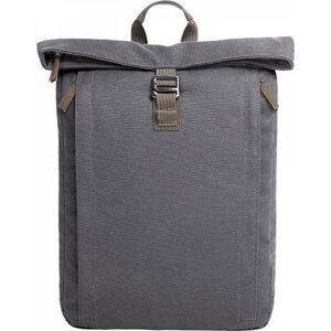 Halfar Celopolstrovaný batoh Country s kovovými detaily Barva: šedá tmavá, Velikost: 31 x 40 x 10 cm HF16072