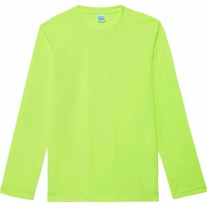 Just Cool Strečové pánské triko na sport s dlouhým rukávem a UV ochranou Barva: Žlutá, Velikost: L JC002