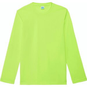 Just Cool Strečové pánské triko na sport s dlouhým rukávem a UV ochranou Barva: Žlutá, Velikost: XL JC002