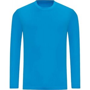 Just Cool Strečové pánské triko na sport s dlouhým rukávem a UV ochranou Barva: modrá safírová, Velikost: L JC002