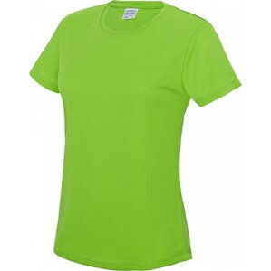 Just Cool Dámské sportovní trička s UV ochranou UPF 40+ Barva: zelená electric, Velikost: XL JC005