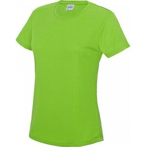 Just Cool Dámské sportovní trička s UV ochranou UPF 40+ Barva: zelená electric, Velikost: XS JC005