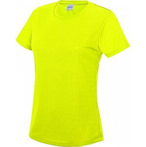Just Cool Dámské sportovní trička s UV ochranou UPF 40+ Barva: žlutá fluorescentní, Velikost: L JC005