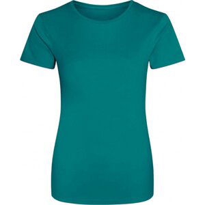 Just Cool Dámské sportovní trička s UV ochranou UPF 40+ Barva: zelená nefritová, Velikost: XS JC005