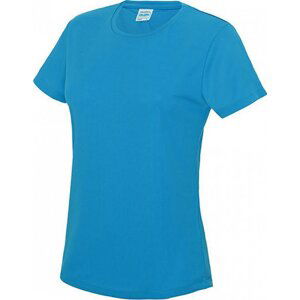 Just Cool Dámské sportovní trička s UV ochranou UPF 40+ Barva: modrá safírová, Velikost: XXL JC005