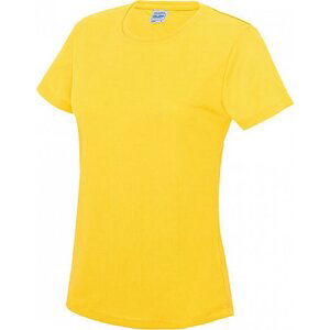 Just Cool Dámské sportovní trička s UV ochranou UPF 40+ Barva: žlutá sluneční, Velikost: XS JC005