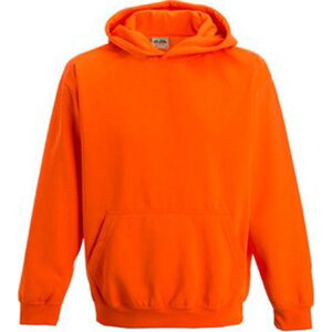 Dětská zářivá mikina Just Hoods Barva: Oranžová, Velikost: 5/6 (S) JH004K