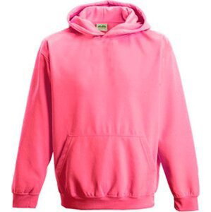 Dětská zářivá mikina Just Hoods Barva: růžová electric, Velikost: 12/13 (XL) JH004K