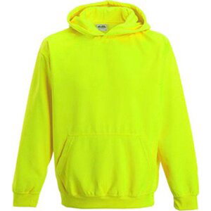 Dětská zářivá mikina Just Hoods Barva: Žlutá, Velikost: 5/6 (S) JH004K