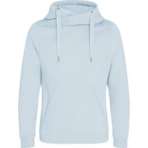 Just Hoods Robustní unisex mikina klokanka bez zipu se zkříženým límcem Barva: modrá nebeská, Velikost: XXL JH021