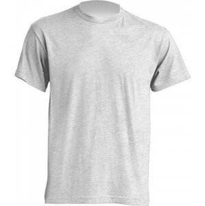 Klasické tričko JHK v rovném střihu bez bočních švů Barva: šedá světlá melír, Velikost: XS JHK150