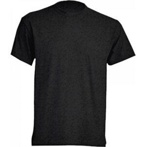 Klasické tričko JHK v rovném střihu bez bočních švů Barva: šedá uhlová melír, Velikost: L JHK150