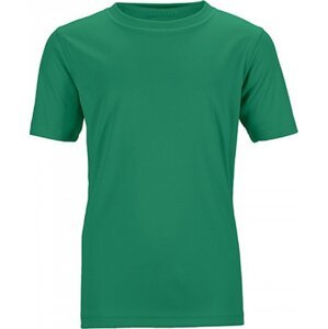 James & Nicholson Rychleschnoucí funkční dětské tričko Barva: Zelená, Velikost: M JN358K