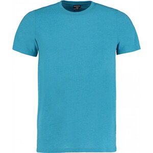 Kustom Kit Módní tričko ze směsového materiálu Barva: modrá tyrkysová melír, Velikost: 3XL K504