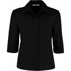 Kustom Kit Dámská košile Continental Tailored fit 3/4 Barva: Černá, Velikost: L