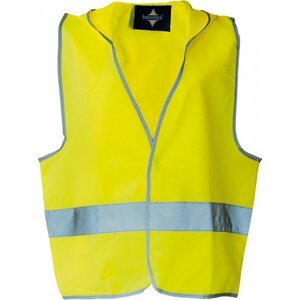 Korntex Dětská bezpečnostní vesta Odense s kapucí Barva: Žlutá, Velikost: XS (3-6 let) KX504