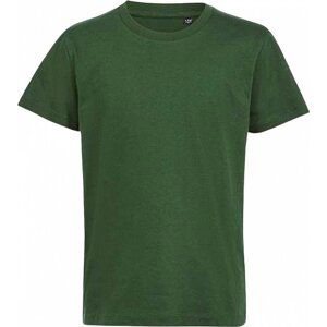 Sol's Dětské tričko Milo z organické bavlny s enzymatickým ošetřením Barva: Zelená lahvová, Velikost: 12 let (142/152) L02078