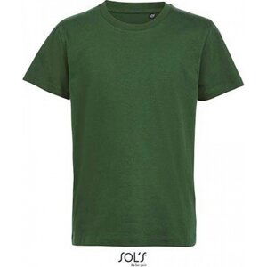 Sol's Dětské tričko Milo z organické bavlny s enzymatickým ošetřením Barva: Zelená lahvová, Velikost: 96/104 (4 roky) L02078