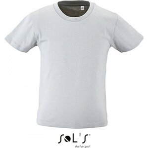 Sol's Dětské tričko Milo z organické bavlny s enzymatickým ošetřením Barva: Šedá, Velikost: 106/116 (6 let) L02078