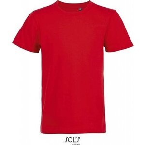 Sol's Dětské tričko Milo z organické bavlny s enzymatickým ošetřením Barva: Červená, Velikost: 130/140 (10 let) L02078