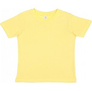 Rabbit Skins Dětské tričko z organické bavlny Barva: žlutá pastelová, Velikost: 2 roky LA3321