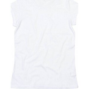 Dámské tričko Mantis z organické bavlny s ohnutými rukávky Barva: Bílá, Velikost: M P81