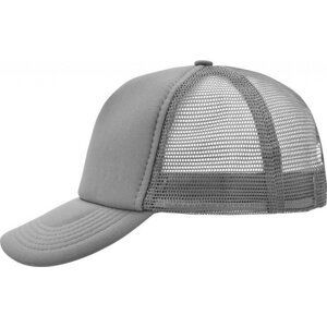 Myrtle beach 5 panelová módní kšiltovka Snapback v mnoha barvách s plastovým zapínáním Barva: šedá tmavá MB070