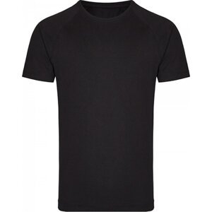 Zúžené baseballové tričko Miners Mater s krátkým kontrastním rukávem Barva: černá - černá, Velikost: L MY110