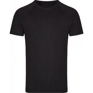 Zúžené baseballové tričko Miners Mater s krátkým kontrastním rukávem Barva: černá - černá, Velikost: S MY110