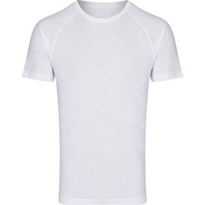 Zúžené baseballové tričko Miners Mater s krátkým kontrastním rukávem Barva: bílá - bílá, Velikost: 3XL MY110