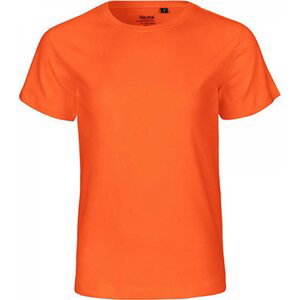Neutral Dětské organické tričko s krátkým rukávem a výztužnou páskou za krkem Barva: Oranžová, Velikost: 116/122 NE30001