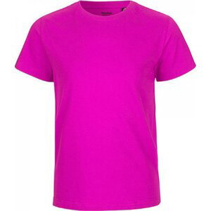 Neutral Dětské organické tričko s krátkým rukávem a výztužnou páskou za krkem Barva: Růžová, Velikost: 116/122 NE30001