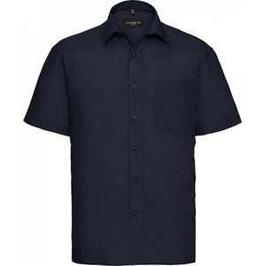 Russell Collection Popelínová košile Russell z polybavlny 65% polyester, 35% bavlna Barva: modrá námořní, Velikost: S (37/38) Z935