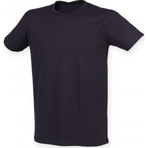 SF Men Prodloužené strečové pánské triko Skin Fit s elastanem 165 g/m Barva: modrá námořní, Velikost: S SFM121