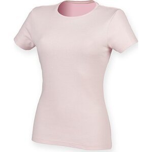 SF Women Dámské mírně prodloužené strečové triko Skin Fit s elastanem 165 g/m Barva: růžová světlá, Velikost: XXL SF121