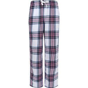 SF Minni Dětské kostkované flanelové kalhoty na lenošení Barva: Bílá-růžová kostičky, Velikost: 13 let SM83