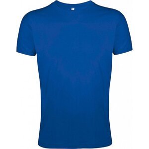 Sol's Přiléhavé pánské tričko Regent Fit 100% bavlna Barva: modrá královská, Velikost: XS L149