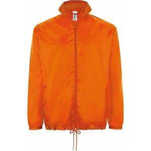 Základní lehká větrovka Sol's kapucí v límci a kapsami na zip Barva: Oranžová, Velikost: M L01618