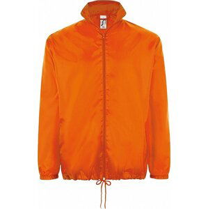 Základní lehká větrovka Sol's kapucí v límci a kapsami na zip Barva: Oranžová, Velikost: XL L01618