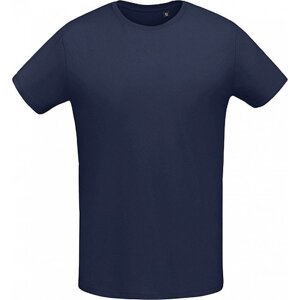 Sol's Slim fit lehké bavlněné tričko Martin 155 g/m Barva: modrá námořní, Velikost: 3XL L02855