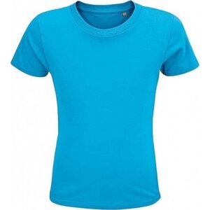 Sol's Dětské tričko Crusader z organické bavlny s přírodním enzymem 150 g/m Barva: modrá azurová, Velikost: 6 let (106/116) L03580