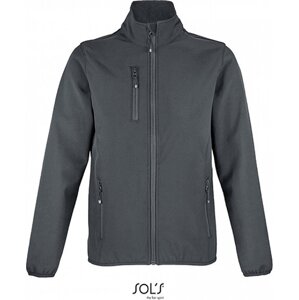 Sol's Dámská softshellová bunda Falcon s kontrastními lemy Barva: šedá uhlová, Velikost: 3XL L03828